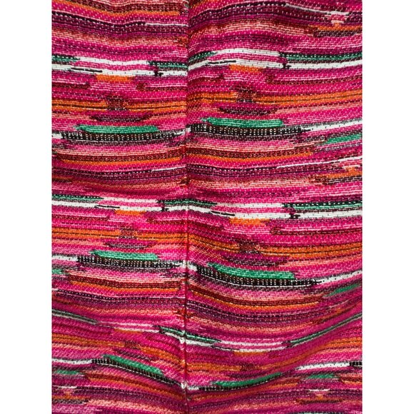 Loft Ikat Jacquard Mini Skirt Women 2 Multicolor Tweed Textured Boho Chic Casual - Picture 9 of 9